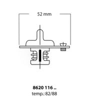 Thermostat, Kühlmittel MAZDA 323 C