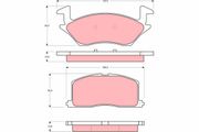 Bremsbelagsatz, Scheibenbremse TOYOTA STARLET