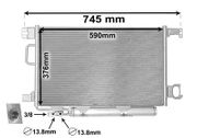 Kondensator, Klimaanlage MERCEDES-BENZ CLK