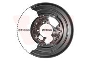 Spritzblech, Bremsscheibe VW CRAFTER 30-35