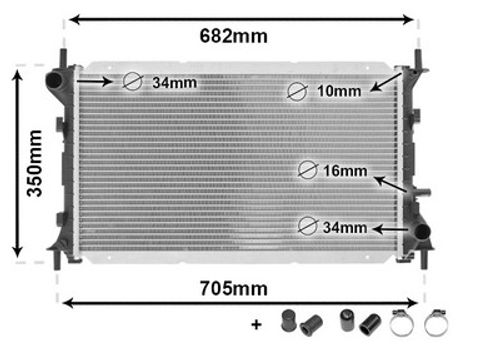 Produktbild für Kühler, Motorkühlung
